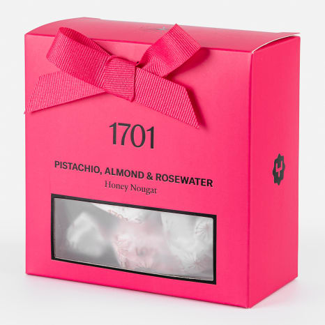 Image of 1701 Pistachio, Almond & Rosewater Nougat Box, 120g