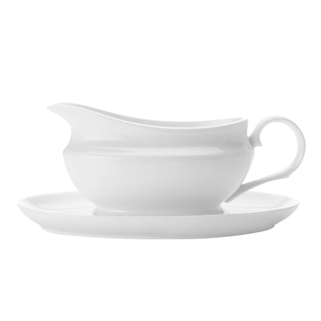 Image of Maxwell & Williams White Basics Gravy Boat & Saucer Set