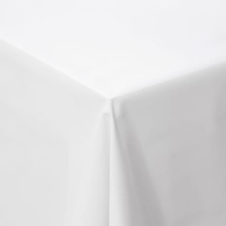 Image of DSA White Polycotton Rectangular Tablecloth