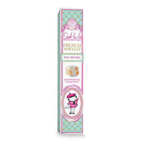 Image of Ooh La La Artisan Confectionery Macadamia French Nougat Bar