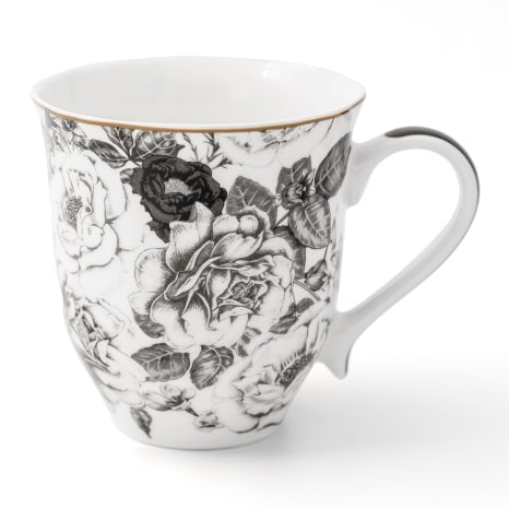 Image of Jenna Clifford Black Rose Mug in Gift Box