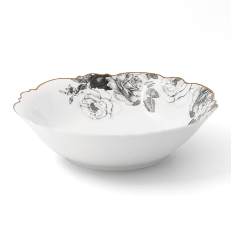 Image of Jenna Clifford Black Rose Salad Bowl, 23cm
