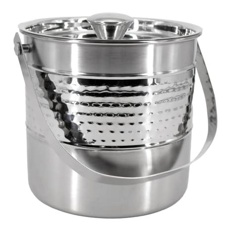 Image of Bar Butler Hammered Ice Bucket with Lid, 2.7L