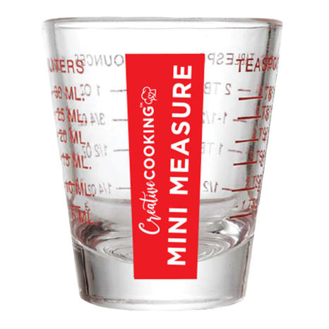 Image of Creative Cooking Glass Mini Measure