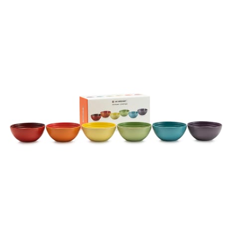 Image of Le Creuset Rainbow Snack Bowls, Set of 6