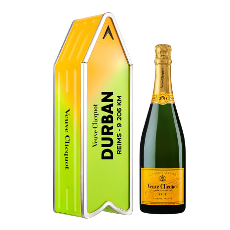 Image of Veuve Clicquot Yellow Label Brut Champagne in Durban Tin, 750ml