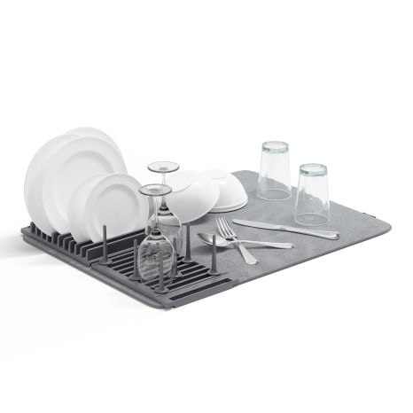 Image of Umbra Udry Peg Drying Rack with Charcoal Mat