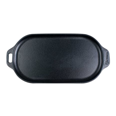 Image of Victoria Enamelled Oval Serving Cast Iron Griddle