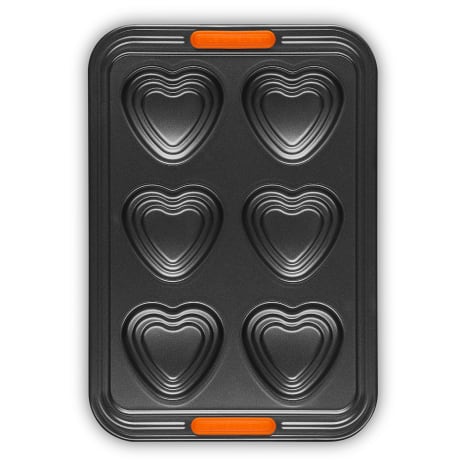 Image of Le Creuset Non-Stick Tiered Heart Tray, 6 Cup