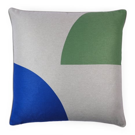 Image of 2MCO Cool Geo Printed Scatter Cushion with Feather Inner, 60cm x 60cm