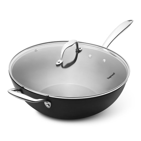 Image of Sagenwolf Titanium Series Non-Stick Wok with Lid, 32cm