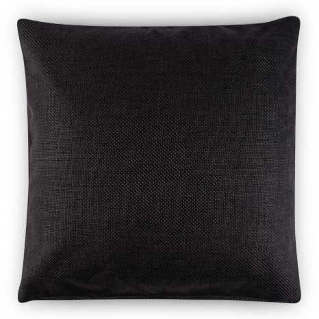 Image of Thread Office Midnight Black Grounded Scatter Cushion with Feather Blend Inner, 60cm x 60cm