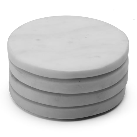 Image of Humble & Mash Marble Round Coasters, Set of 4