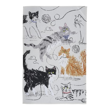 Image of Ulster Weavers Cotton Feline Friends Tea Towel