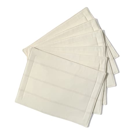 Image of DSA Abigail Val Stripe Cotton Placemats, Set of 6