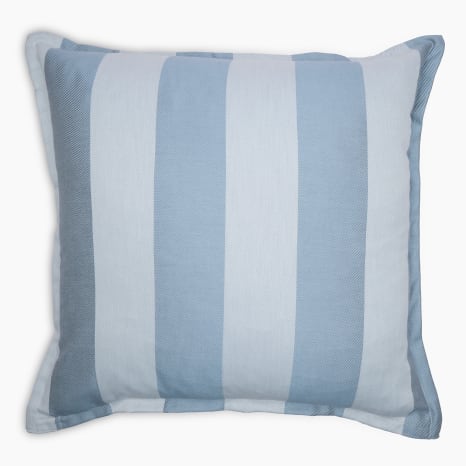 Image of Thread Office Blue Stripe Scatter Cushion Cover, 60cm x 60cm