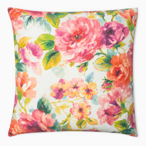 Image of Thread Office Amesbury Berry Printed Scatter Cushion with Feather Blend Inner, 60cm x 60cm