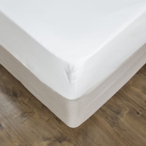Image of Thread Office White Fitted Sheet, 200 Thread Count