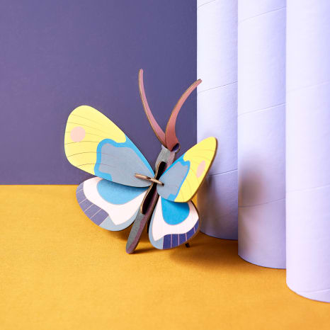 Image of Studio ROOF Yellow Monarch Butterfly Paper Wall Decor