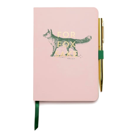 Image of Designworks Ink Vintage Sass For Fox Sake Notebook with Pen