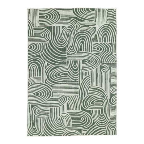 Image of Hertex HAUS Green Bay Kinky Outdoor Rug, 240cm x 340cm