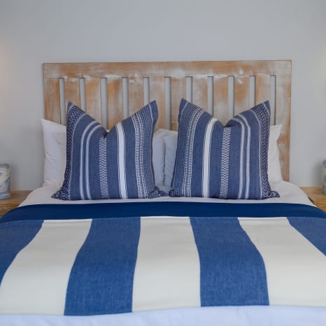 Image of Aranda Midnight & Natural Striped Mariner Melody Throw, 150cm x 200cm