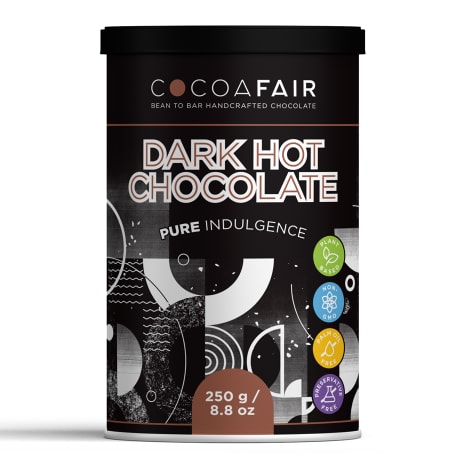 Image of Cocoafair Pure Indulgence Dark Hot Chocolate, 250g