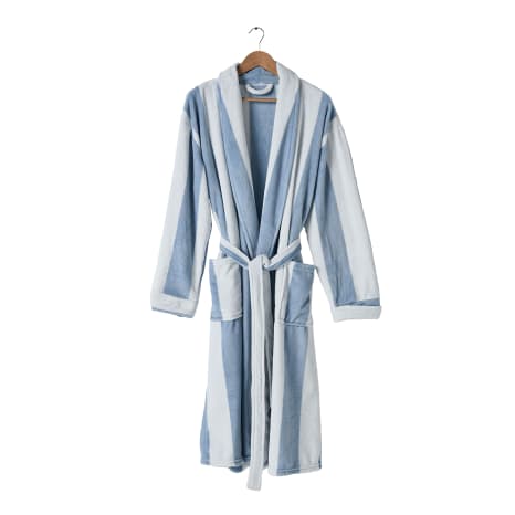 Image of Linen House Cornflower Blue Ocean City Bathrobe