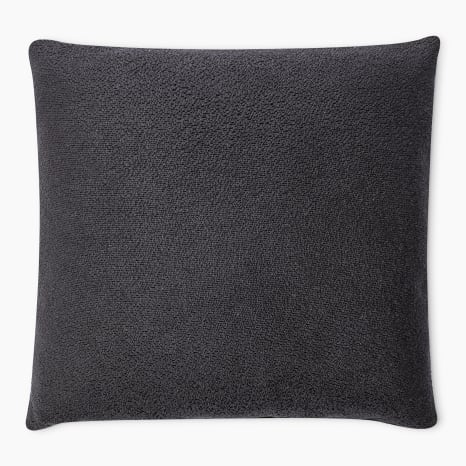 Image of Thread Office Anthracite Alpaca Fog Scatter Cushion with Feather Blend Inner, 50cm x 50cm