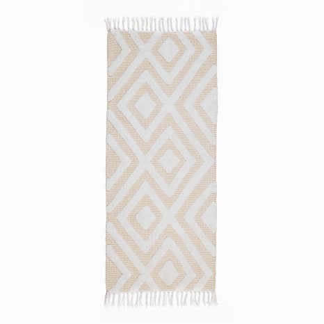Image of Thread Office Natural Diamond Bath Mat, 60cm x 140cm