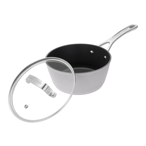 Image of Laura Ashley Non-Stick Saucepan with Glass Lid, 16cm
