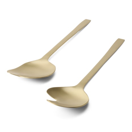 Image of Humble & Mash Gold Salad Servers, Set of 2