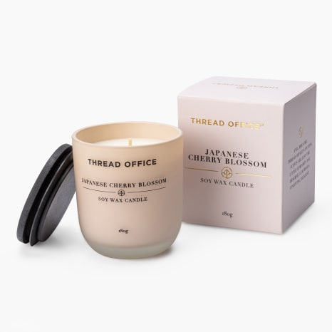 Image of Thread Office Japanese Cherry Blossom Candle with Lid, 180g