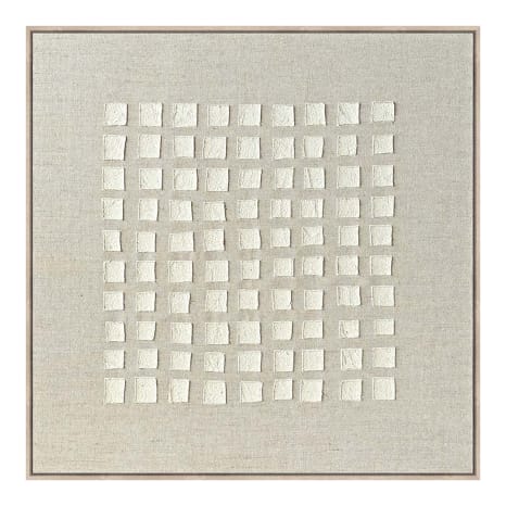 Image of Hertex HAUS Linen Grid of Moments Wall Art, 145cm x 145cm