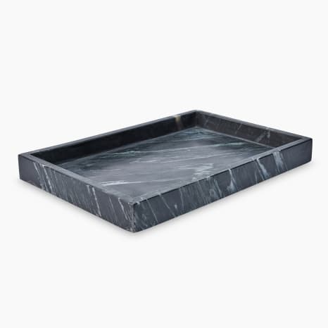 Image of Thread Office Marble Rectangular Decorative Tray