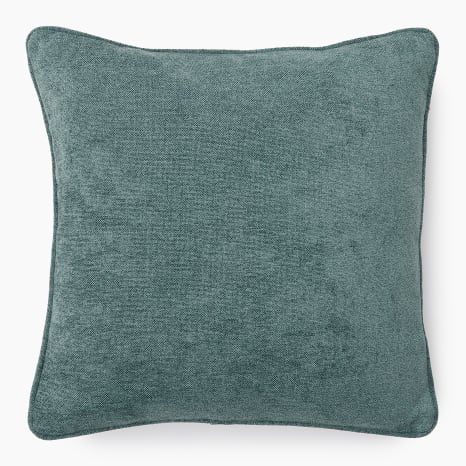 Image of Thread Office Pine Tedy Scatter Cushion with Feather Blend Inner, 50cm x 50cm