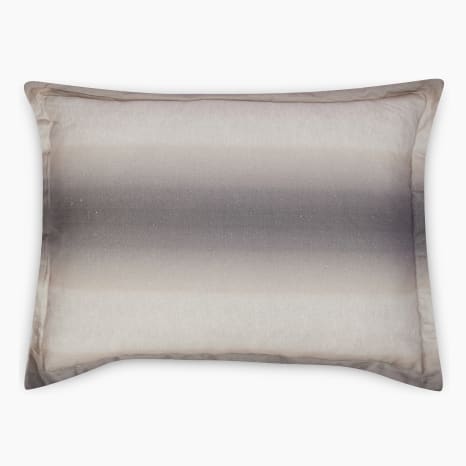 Image of Thread Office Grey Melange Printed Scatter Cushion with Feather Blend Inner, 50cm x 70cm