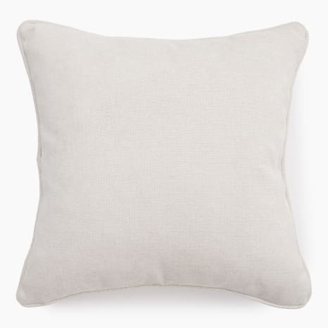 Image of Thread Office Sand Shell Tedy Scatter Cushion with Feather Blend Inner, 50cm x 50cm