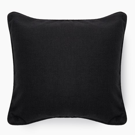 Image of Thread Office Midnight Black Grounded Scatter Cushion Cover, 50cm x 50cm