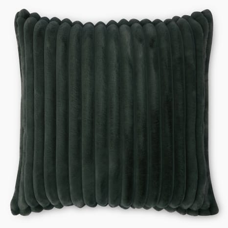 Image of Thread Office Seafoam Rochele & Captivate Faux Fur Scatter Cushion with Feather Filled Inner, 60cm x 60cm