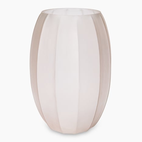 Image of Thread Office Frosted Facet Glass Vase, 34cm