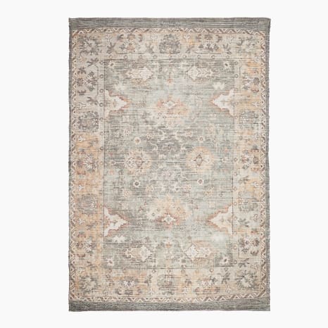 Image of Thread Office Persian Printed Chindi Area Rug, 160cm x 230cm