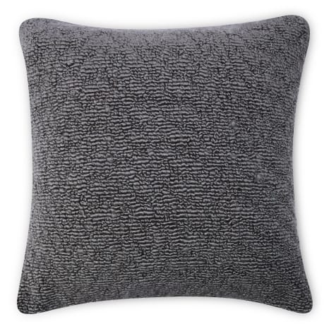 Image of Thread Office Charcoal Bobble Textured Scatter Cushion with Feather Blend Inner, 50cm x 50cm