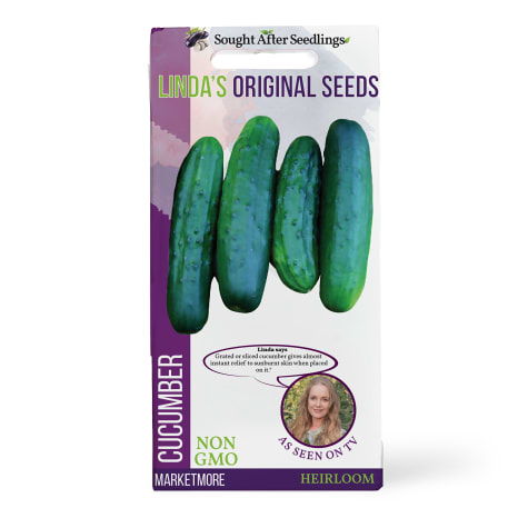 Image of Linda's Seeds Marketmore Cucumber Seeds