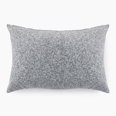 Image of Thread Office Grey Selva Mingle Scatter Cushion with Feather Blend Inner, 50cm x 70cm
