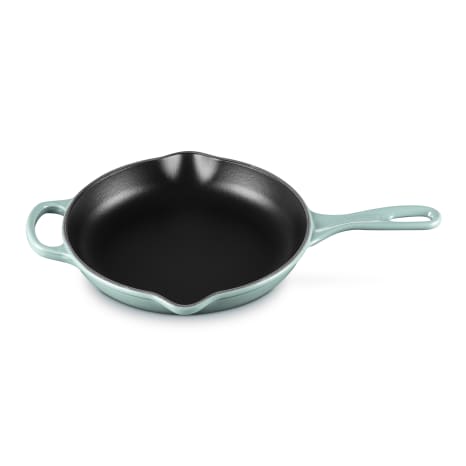 Image of Le Creuset Sea Salt Signature Cast Iron Skillet, 23cm
