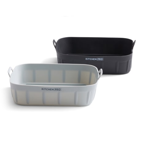 Image of Kitchen Pro Swift Square Silicone Airfryer Inserts, Set of 2
