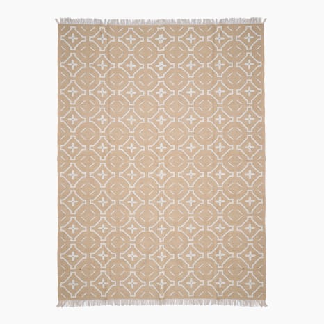 Image of Thread Office Natural Global Geo Outdoor Area Rug, 270cm x 360cm