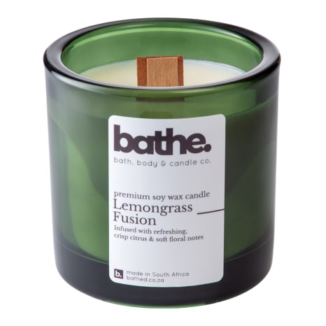 Image of Bathe Lemongrass Fusion Soy Wax Candle, 400g