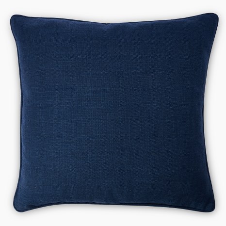 Image of Thread Office Navy Blue Moldova Scatter Cushion with Feather Blend Inner, 60cm x 60cm